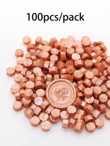 100pcs/Pack Vintage Metallic Color Wax Beads, Suitable For Wax Seal Stamps, Perfect For Wedding Invitations And Envelope Sealing, Back To School Season - Multiple Styles - View 9