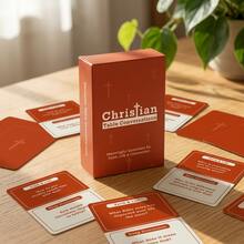 Christian Table Conversations Card Game, 55 Faith‑Focused Question Cards For 2+ Players, Meaningful Conversation Starter For Christmas & Halloween Family Gathering, Warm Holiday Gift For Church Groups & Faith‑Loving Families - View 8