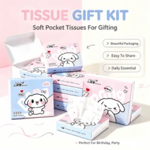 1/2/4/8/16 bungkus Tisu Kertas Mini Kartun Lucu, Tisu Wajah Lembut Ukuran Portabel untuk Perjalanan, Tisu Praktis Ringkas untuk Dompet, Tas, Saku, Perjalanan, Kantor, dan Penggunaan Sehari-hari, Motif Acak - Beraneka warna - View 1