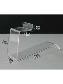 1/2/4pcs Acrylic L-Shaped High Heel Shoe Display Stand, Shoe Storage Rack, Suitable For Shopping Mall, Shoe Store, Clothing Store, Shoe Matching And Display, Shoe Cabinet Accessory, Room Decor, Back To School, College Essentials - Multicolor - View 9