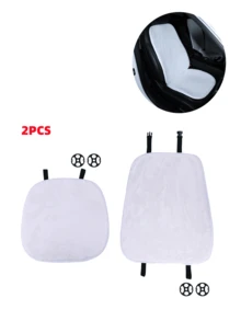 Car Winter Plush Seat Cushion And Backrest Cushion, Warm, Comfortable And Non Slip Seat Cushion. - Long-haired - View 12