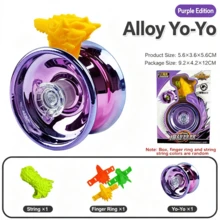 Alloy Yo-Yo, Dual Mode Returnable / Non-Returnable Competition Yo-Yo, Long Sleep Trick Yo-Yo Toy - Multicolor - View 5