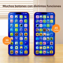 2pcs Kids Educational Toy Phone, Early Learning Play Phone With Music & Multi‑Function Buttons, Clear Sound, Drop‑Resistant & Easy To Clean - Yellow-orange 45 - View 11
