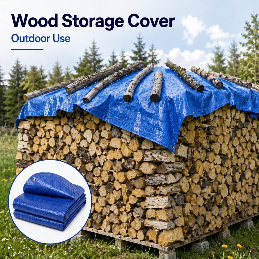 Heavy Duty Tarpaulin Sheet For Outdoor Cover, Random Color - 1PC Random Color - View 1