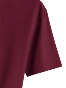 Women T-Shirts - Burgundy - View 3