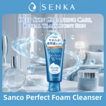 Senka Perfect Whip 洗面乳 120g，微細美容泡沫深層清潔污垢與油脂，豐富泡沫溫和洗淨雜質，使肌膚清新亮澤柔軟，打造平滑自然妝感，女性日常臉部清潔，日本製造 - 洗面乳 - 查看 7