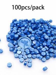 100pcs/Pack Vintage Metallic Color Wax Beads, Suitable For Wax Seal Stamps, Perfect For Wedding Invitations And Envelope Sealing, Back To School Season - Multiple Styles - View 8