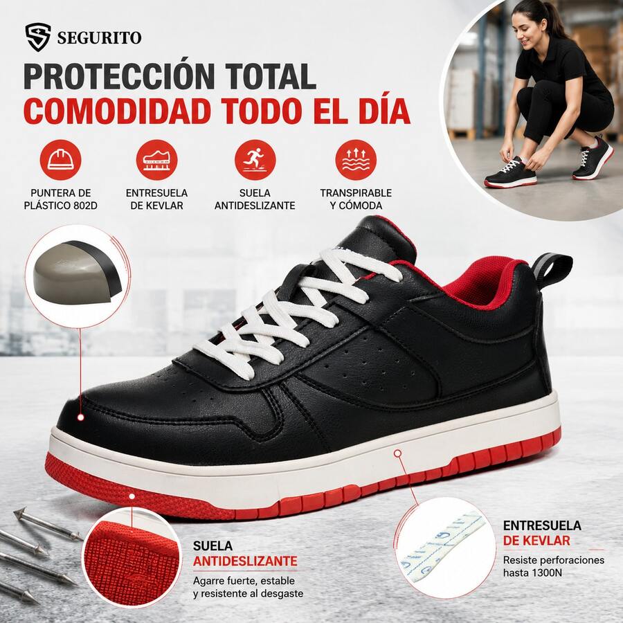 HACKLEY Men Work & Utility Shoes - Black - View 1