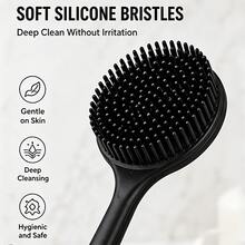 Long Handle Double-Sided Bath Brush, Suitable For Back Cleaning, Dry And Wet Use, Soft Multi-Function Bath Brush - Multi-color - View 10