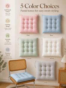 Soft Breathable Modern Square Seat Cushion, Comfortable Dining Chair Pad, Suitable For All Seasons, Fashionable Home/Office/Dining Chair Cushion, Bohemian Style Floor Mat/Tatami Seat Cushion, Multi-Functional Seat Pad - Multicolor - View 4