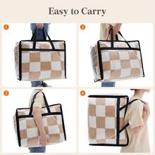 4pcs Transparent Storage Bags, 40L Plastic Clothing Storage Bags - Multicolor - View 6
