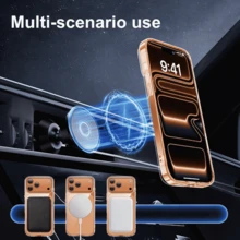 New Apple Phone Protection Set [2pcs High Definition Transparent Tempered Glass Screen Protector + For Magsafe Magnetic Transparent Phone Case] Thick Anti-Fall Anti-Shock TPU Gel Rubber Ultra-Thin Durable Soft Leather Protector Phone Case, Compatible With Iphone 18 Pro/18 Pro Max/17/17 Pro/17 Pro Max/16 /16 Pro/16 Pro Max/15 /15 Pro/15Pro Max - Clear - View 6