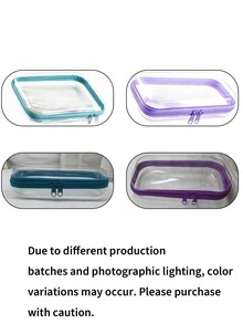 Kotak Pelindung Ritsleting Keras Transparan Motif Medis, Tas Medis, Tas Perlengkapan Mandi, Tas Penyimpanan Perjalanan PVC, Desain Ritsleting, Tas Perlengkapan Mandi Rias Ringan Tahan Pudar, Tas Ritsleting Plastik Keras, Tas Ritsleting Transparan, Bahan Plastik, Mudah Dibersihkan, Perlengkapan Perjalanan Penting - MultiWarna - View 11
