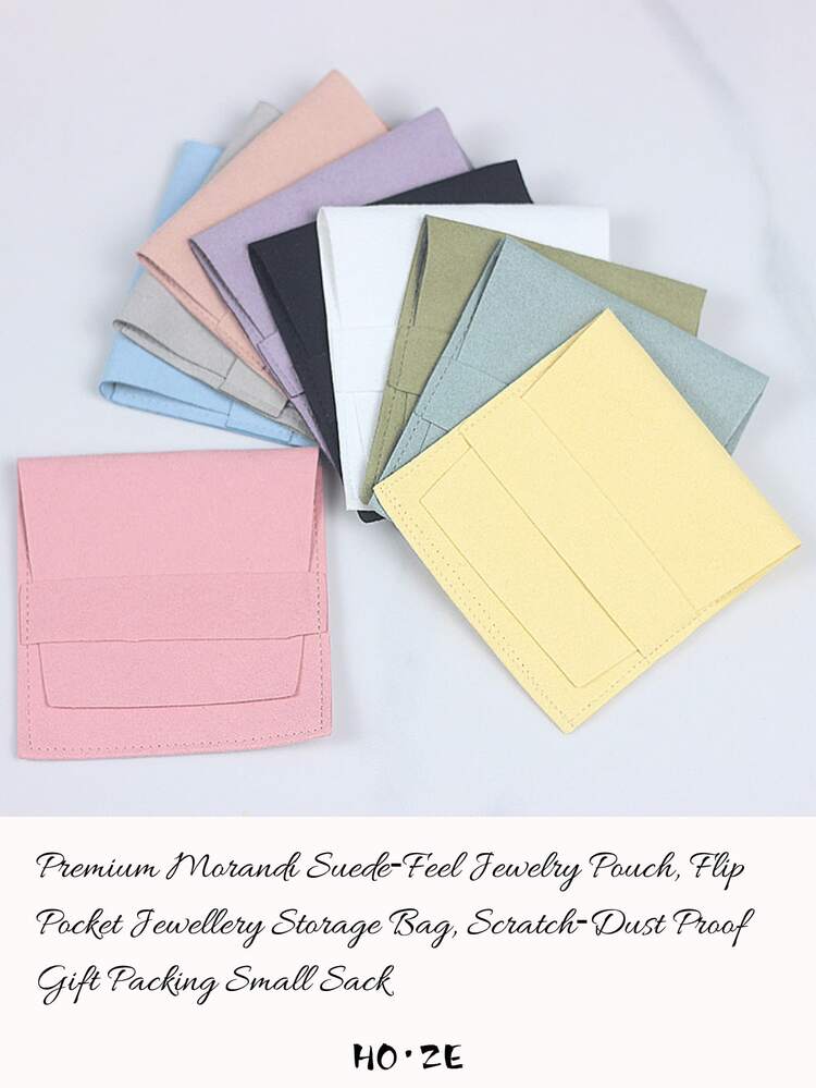 50入超細纖維迷你翻蓋珠寶收納袋，防塵防刮，適用禮品包裝 - Jewelry bag - 查看 7