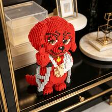 This 3319-Piece Building Block Assembly Of A Flame Dog Is Adorable And Cute, Making It A Perfect Gift And An Excellent Choice For Couples And Parents. The Assembly Difficulty Is Relatively High. It's A Perfect Gift For Christmas, Halloween, And The Back-To-School Season. - Multicolor - View 7