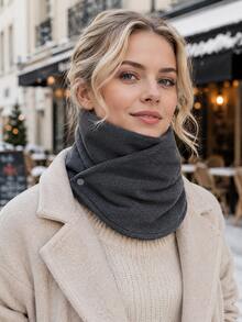 A Warm Neck Gaiter Featuring A Soft Texture And A Matte Finish, Making It Ideal For Outdoor Wear; Designed With A Thickened, Windproof Construction To Effectively Shield Against The Cold Weather Of Autumn And Winter. - Multicolor - View 7