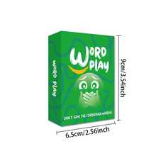 Word Play Forbidden Word Party Card Game, 55 Pcs Word Guessing Challenge Game For Adults, Fun Interactive Game For Halloween Christmas Holiday Gathering, Family Game Night, Perfect Entertainment Gift For 4+ Players - Multicolor - View 2