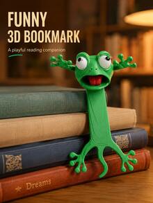 3D動物書籤 時尚趣味動物書籤文具閱讀標記，適合學生與上班族標記筆記，辦公與學習用品，萬聖節與聖誕節理想禮物 - 彩色 - 查看 9