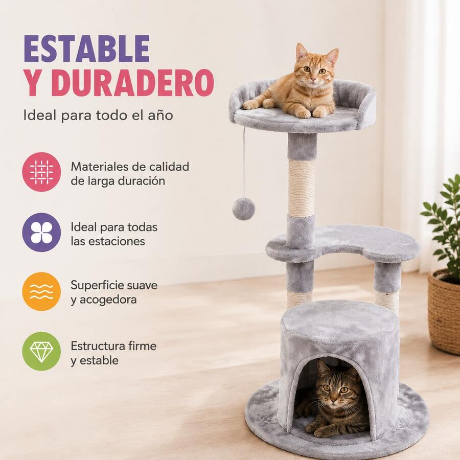 Cat Trees & Condos - Grey - View 1