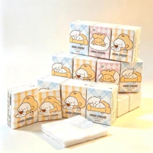 1/2/4/9/18/36acks Of Cartoon Pattern Handkerchief Paper, Cute Dog Pattern, Portable Small Packaging Tissue Paper, Handkerchief Paper And Student Pocket Tissue Paper, Essential Items For Returning To School, Daily Cleaning Tissue Paper, Travel Set - Multicolor - View 1
