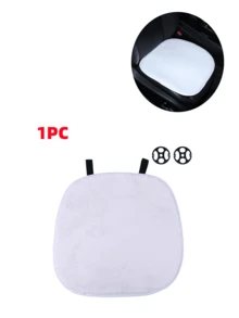 Car Winter Plush Seat Cushion And Backrest Cushion, Warm, Comfortable And Non Slip Seat Cushion. - Long-haired - View 19