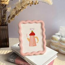 1pc Cream Phoenix Photo Frame, 6-Inch Decorative Desktop/Wall Hanging Display Stand With Dual Hooks, Vintage Floral Decor, Suitable For Room Use, Cute Photo Frame, Bohemian Style, Mini Photo Holder, Exquisite Room Decoration (Random Pre-Installed Photo) - Multicolor - View 10
