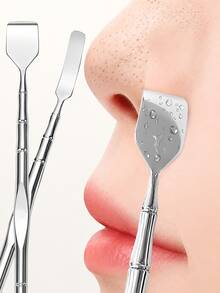 1pc Dual-Head Blackhead Remover: Facial Pore Cleanser, Exfoliating And Massaging Tool, Create Smooth Skin - Double-ended Blackhead Extractor - View 6