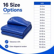 Heavy Duty Tarpaulin Sheet For Outdoor Cover, Random Color - 1PC Random Color - View 3