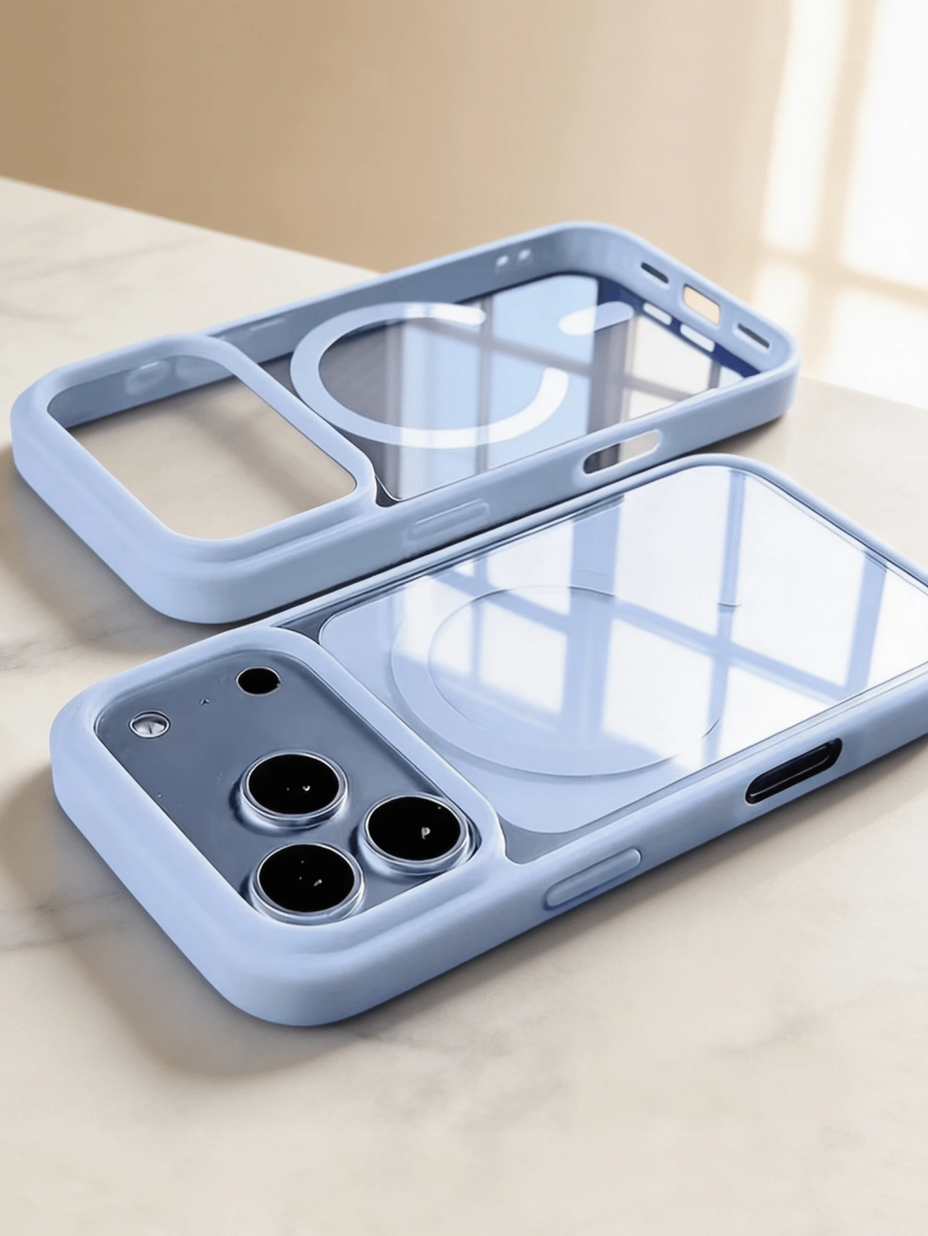 Clear Magnetic Wireless Charging Raised Camera Protection Phone Case Compatible With IPhone 18 17 Pro 17 Pro Max 17 16 15 14 13 Pro Max Plus 13 15 Acrylic Transparent Back Cover Soft-Touch Shockproof Bumper Shell