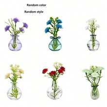 10/1/3/5pcs Mini Fridge Magnetic Vase, 10pcs Cute Small Magnetic Vase Decor, Real Flower Pot Magnet, Fun And Beautiful Plant Magnetic Decoration, Suitable For Storage Cabinet, Office And Kitchen, Random Shipment - one-size - View 14