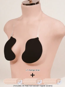 One Mango-Shaped Halter Bra (30 Nipple Covers Included With Purchase), Comfortable And Close-Fitting, Perfect For Wedding Dresses. - Multicolor - View 9