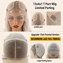 Wear & Go Glueless Elastic Band 13x4 Lace Frontal Wigs #4/613 Blonde Short Bob Human Hair Wigs For Women Pre Plucked Fine Melting Lace Short Straight Wigs For Women True To Length 10inch 12inch 14inch 180 Density - S4/613 - View 4