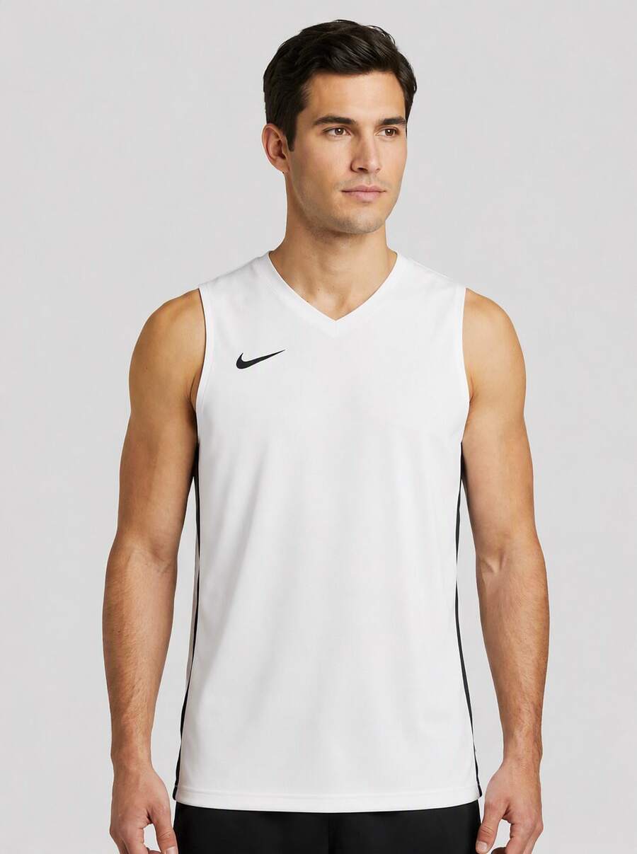 Nike Men's Basketball Jerseys Breathable Versatile Comfortable Daily Casual Weekend White NT0199-100 - Vitt - Visa 1
