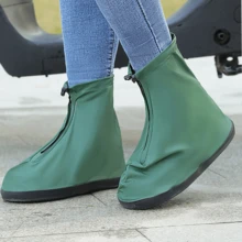 Reusable Waterproof Shoe Covers, Unisex Anti-Slip Rain Shoe Covers, Zippered Shoe Protection Covers, Portable Rain Boots, Suitable For Outdoor Cycling, Walking, Hiking, Travel, Essential For Rainy Days, Suitable For Daily Commute And Various Outdoor Activities - Multicolor - View 20