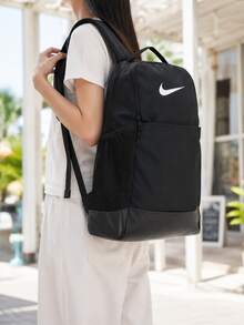 Nike Unisex Backpack BRSLA M BKPK - 9.5 (24L) Daily Commute Bag Sports Bag Student Casual Backpack Storage Bag DH7709-010 - Black/(White) - View 5