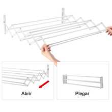 Telescopic Clothes Drying Racks - White - View 4