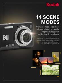 Kodak FZ55 Digital Camera: Entry-Level Compact Point-And-Shoot Camera For Home Use, 16.35MP Resolution, 28mm Wide-Angle Lens, 5x Zoom, 1080p Video Recording, 2.7-Inch Screen, Scene Modes, Portable For Home And Travel Use. - View 8