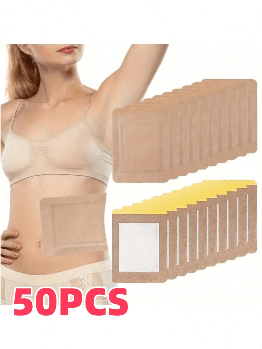 50/30/10/1pc Castor Oil Patch For Belly Button, Disposable Castor Oil Compress, Leak-Proof Belly Button Patch Cover, Portable, Breathable And Skin-Friendly - View 1