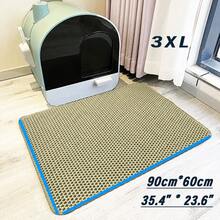 Thickened & Enlarged Multi-Size Cat Litter Mat, Double-Layer Waterproof Litter Tray Mat For Small, Medium And Large Litter Boxes, Washable Cat Litter Cleaning Mat, 1.2cm Thick Litter Box Mat - Multicolor - View 10