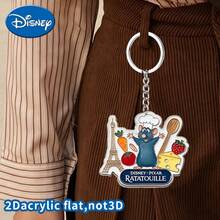 Disney 1pc Ratatouille Cartoon Acrylic Keychain, Cute Chef Remy Mouse Keyring, Eiffel Tower Cheese Vegetable Pattern Bag Charm, Backpack Handbag Wallet Pendant, Car Key Decoration, Anime Fan Collectible, Halloween Christmas Holiday Gift, Friend Birthday Gift - Multicolor - View 6