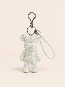 3set DIY Rhinestone Bear Keychain Craft Kit+Tools,8 Color Options,Sparkly Beaded Bear Pendant With Wrist Lanyard,Dotting Pen And Crystal Beads, Handmade Bag Charm Key Ring Accessory For DIY Craft Projects, Birthday Gift, Holiday Gift And Party Favor - DIY Bear Pendant - View 7