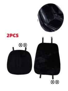 Car Winter Plush Seat Cushion And Backrest Cushion, Warm, Comfortable And Non Slip Seat Cushion. - Long-haired - View 16