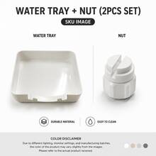 Bak Penampung Air Limbah Mesin Cuci - Cocok untuk Ruang Bawah Tanah, Apartemen, Rumah Mobil & RV, Baki Penampung Air Stainless Steel Tugas Berat dengan Kaki Anti Selip, Bak Pelindung Kebocoran Tahan Lama untuk Ruang Cuci - MultiWarna - View 13