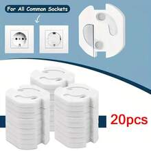 30/20/10/1pc EU Standard Children's Socket Cover, Socket Protective Cover, And Anti Electricity Socket Protector For Baby Rooms And Households - Multicolor - View 10