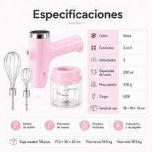 Electric Garlic Beater & Garlic Stamper - Pink-3-in-1 - View 8