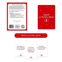 Deep Connection Couples Conversation Card Game, Meaningful Date Night Table Game, Perfect Christmas & Halloween Holiday Gift For Lovers, 55‑Question Relationship Deck For 2 Players, Enhance Or Couple Holiday Gathering - View 8