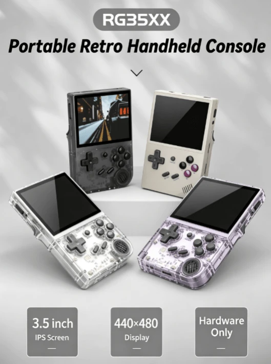 ANBERNIC Konsol Game Genggam Sumber Terbuka RG35XX H700 dengan Layar IPS 3,5 inci, Konsol Game Retro Arcade Portabel, Konsol Game Retro Multi-Emulator - Hadiah Sempurna untuk Pacar Anda - View 1