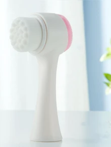 2/1pc Soft Silicone Facial Cleansing Brush, Reusable Double-Sided Face Scrubber, Manual Exfoliating Facial Scrub Brush, Multi-Functional Standing Foaming Tool, Suitable For Face Washing, Shower, Living Room, Home Bedroom, Bathroom, Home Decor, Travel Supplies - Multicolor - View 15