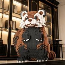 This 3019-Piece Building Block Set Creates A Cute And Adorable Raccoon, Making It A Perfect Gift For Couples And Parents. The Assembly Difficulty Is High. It's An Ideal Gift For Christmas, Halloween, And The Back-To-School Season. - Multicolor - View 4