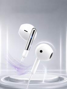 Headphone In-Ear Berkabel YUAOVCQ, Driver Dinamis Besar, Antarmuka 3.5mm atau Type-C, Headphone Berkabel 1.2m Kompatibel dengan Smartphone, Komputer, Konsol Game. - View 5